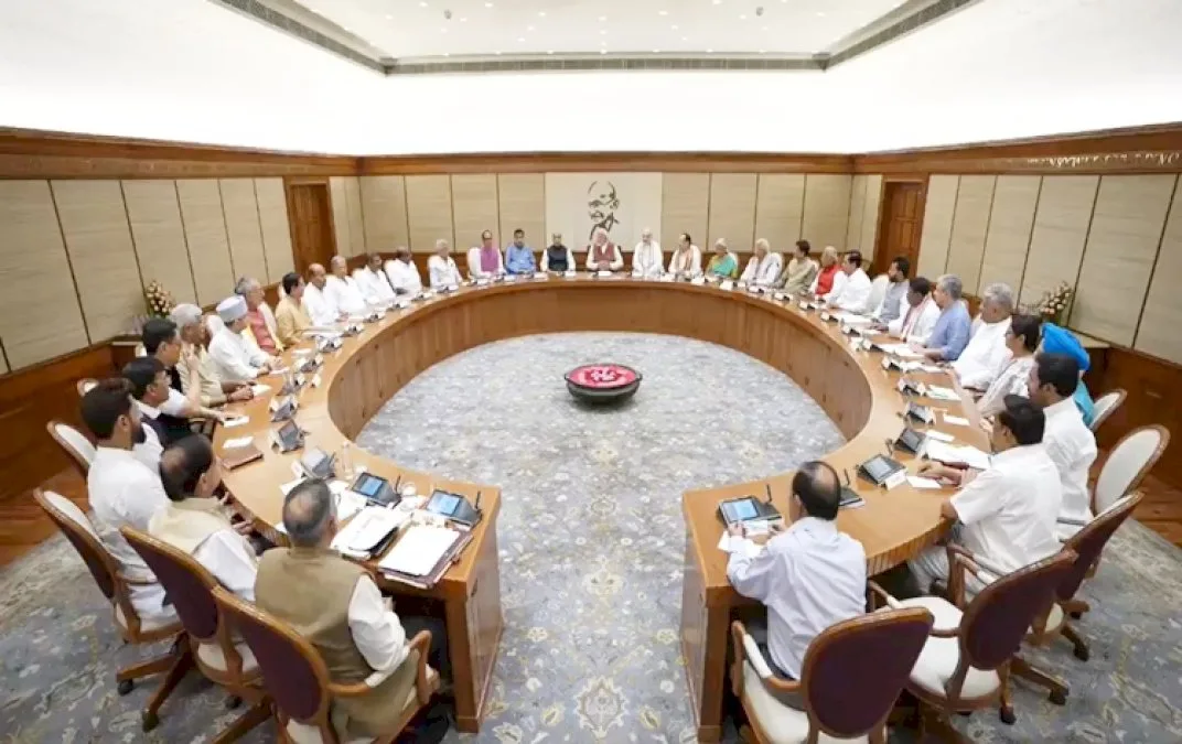 Newly-Formed-Nda-Govt-Holds-First-Cabinet-Meeting-In-New-Delhi