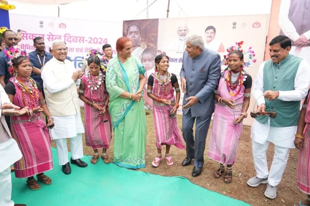Vice-President-Dhankhar-Emphasizes-Tribal-Contribution-&-Sickle-Cell-Elimination-In-Dindori-Event