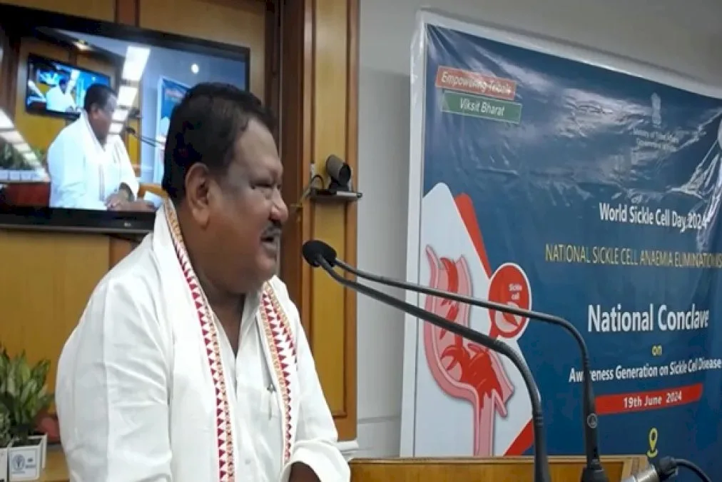 Union-Minister-Jual-Oram-Addresses-National-Conclave-On-Sickle-Cell-Disease-Awareness