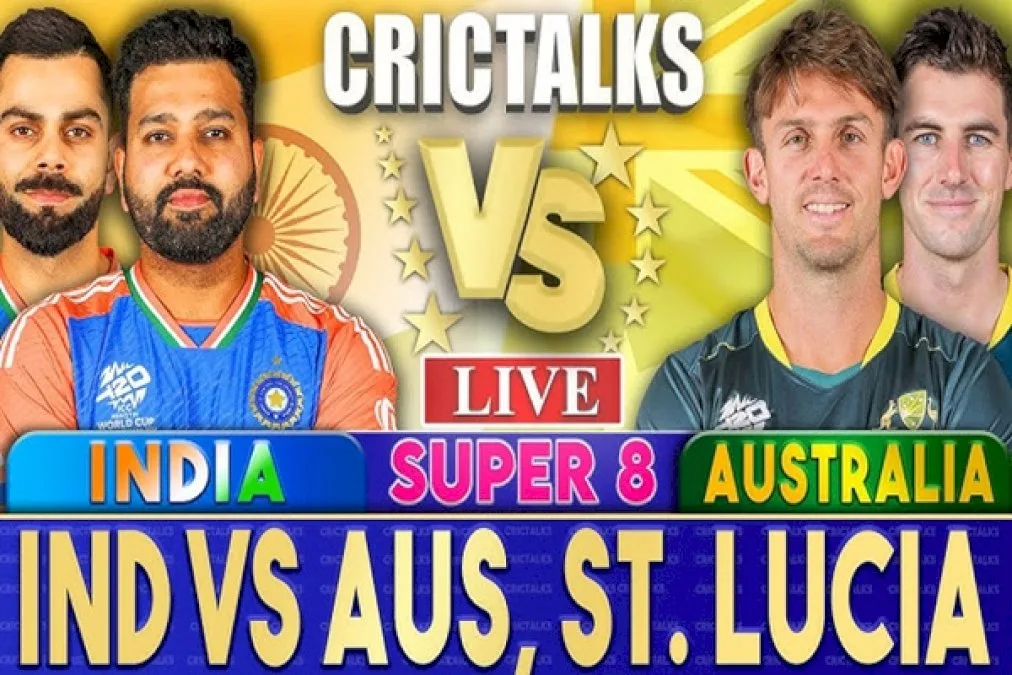 T-20-Cricket-World-Cup:-Super-Eight-Clash-Between-India-And-Australia-Underway-At-St-Lucia  