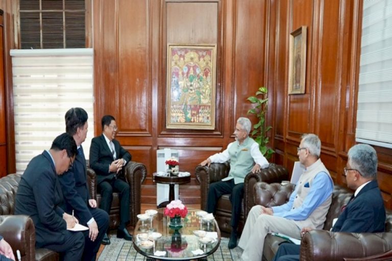 Foreign-Minister-S.-Jaishankar-Meets-Myanmar’s-Deputy-Prime-Minister-U-Than-Shwe;-Raises-Concerns-Over-Impact-Of-Violence-On-Border-Security