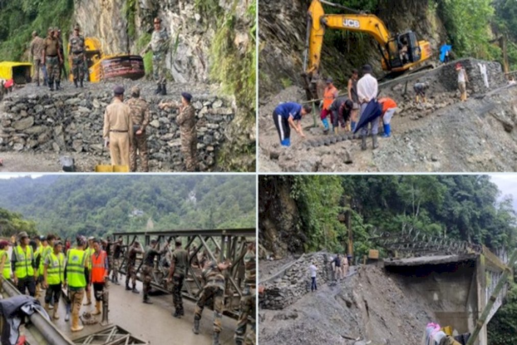 Road-Damage-Assessed-In-Sikkim;-Plans-Being-Developed-To-Restore-Road-Connectivity-To-Dzongu,-Lachen,-Lachung