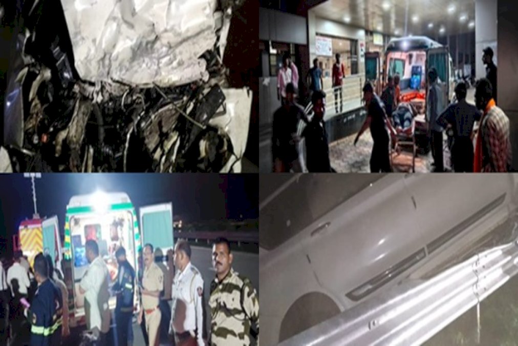 Maharashtra:-Six-Persons-Lost-Their-Lives-&-Four-Others-Injured-In-Accident-On-Mumbai-Nagpur-Expressway