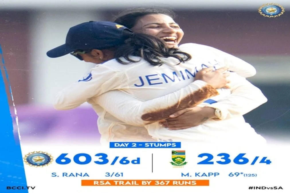In-Women’s-Cricket-Second-Day,-South-Africa-236-For-Four-At-Stumps