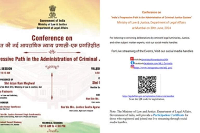 Ministry-Of-Law-&-Justice-Hosts-Conference-Titled-‘India’s-Progressive-Path-In-The-Administration-Of-Criminal-Justice-System’-In-Mumbai-Today