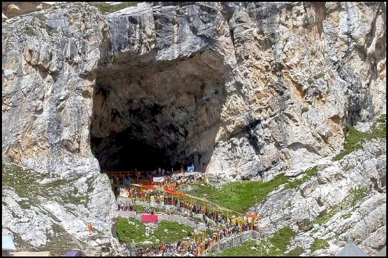 More-Than-13,000-Pilgrims-Visit-Holy-Cave-Shrine-Of-Amarnath-On-First-Day-Of-Annual-Pilgrimage-Amid-Tight-Security
