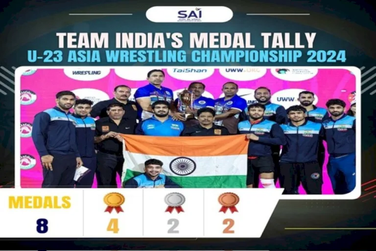 India-Finishes-On-Top-At-U23-Asian-Wrestling-Championship-In-Jordan