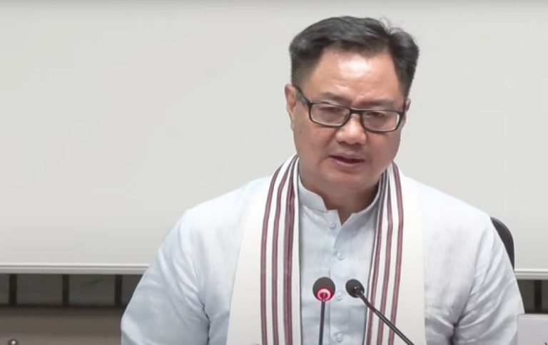 Parliamentary-Affairs-Minister-Kiren-Rijiju-Criticises-Opposition’s-Conduct-During-Speech-Of-Pm-Modi-In-Both-Houses-Of-Parliament